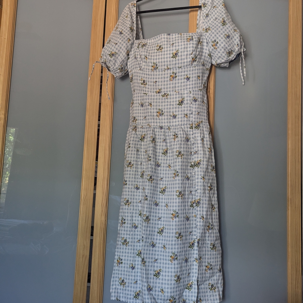 Floral Puff Sleeve Dress - Picture 3 of 3